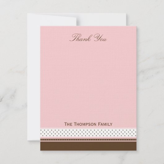 ドットとストライプサンキューカード サンキューカード (正面)