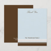 ドットとストライプサンキューカード サンキューカード (正面/裏面)