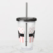 ドットとストライプ アクリルタンブラー (右)