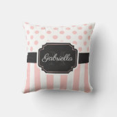 ドットとストライプ クッション (裏面)