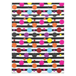 ドットとストライプ テーブルクロス