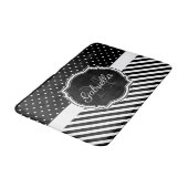 ドットとストライプ バスマット (アングル)