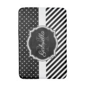 ドットとストライプ バスマット (正面縦)