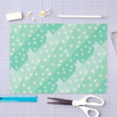 ドットとスポットの傾斜パターンティッシュペーパー 薄葉紙 (クラフト)