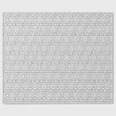 ドットと円の線のアート ラッピングペーパー (フラット)