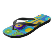 ドットと正方形 ビーチサンダル (アングル)