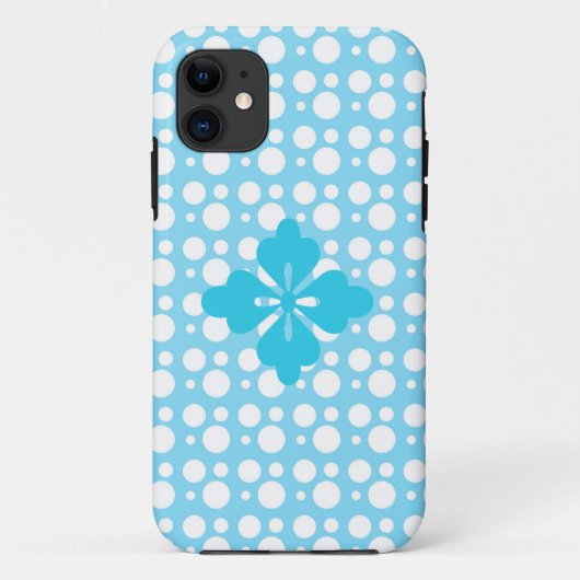 ドットと淡い青色 Case-Mate iPhoneケース (裏面)