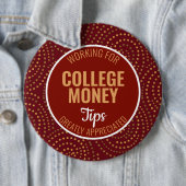 ドットと渦巻き |ヒントを参照 |大学のお金 缶バッジ (インサイチュ)