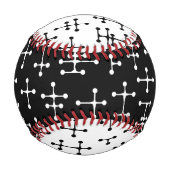 ドットと線 野球ボール (裏面)