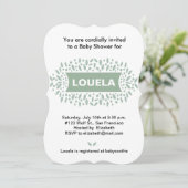 ドットと赤葉ちゃんシャワー 招待状 (スタンド正面)