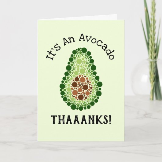 ドットのアボカド カード (正面)