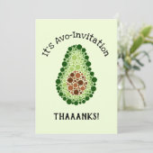 ドットのアボカド 招待状 (スタンド正面)