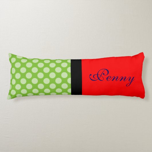 ドットのシームレスなパターンの白いトランザクション。+あなたの背中。 ボディピロー (正面)