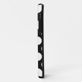 ドットのシームレスなパターン白+あなたの背後。 Case-Mate iPhoneケース (裏面/左)