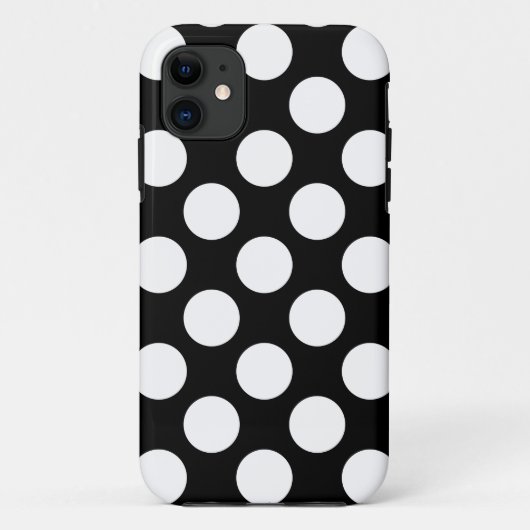ドットのシームレスなパターン白+あなたの背後。 Case-Mate iPhoneケース (裏面)