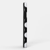 ドットのシームレスなパターン白+あなたの背後。 Case-Mate iPhoneケース (裏面/右)
