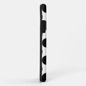 ドットのシームレスなパターン黒+背面 Case-Mate iPhoneケース (裏面/右)