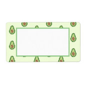 ドットの中のアボカド ラベル (正面)