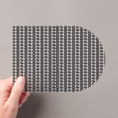 ドットの多い白黒の背景 アクリル招待状 (インサイチュ (ポータブル))