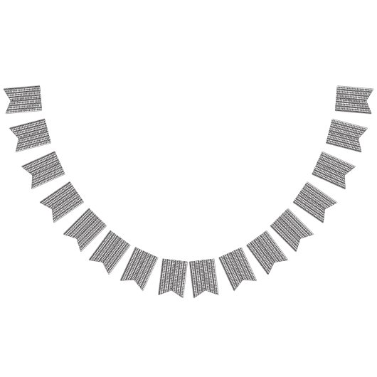 ドットの多い白黒の背景 バンティングフラッグ (全)