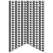 ドットの多い白黒の背景 バンティングフラッグ (第2の旗)