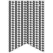 ドットの多い白黒の背景 バンティングフラッグ (第3の旗)