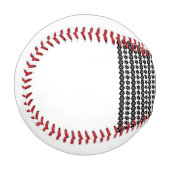 ドットの多い白黒の背景 野球ボール (正面左)