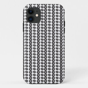 ドットの多い白黒の背景 iPhone 11 ケース