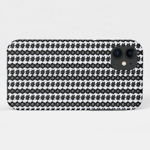 ドットの多い白黒の背景 iPhone 11 ケース