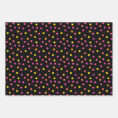 ドットの折り返し紙フラットシートセット3 ラッピングペーパーシート (正面3)