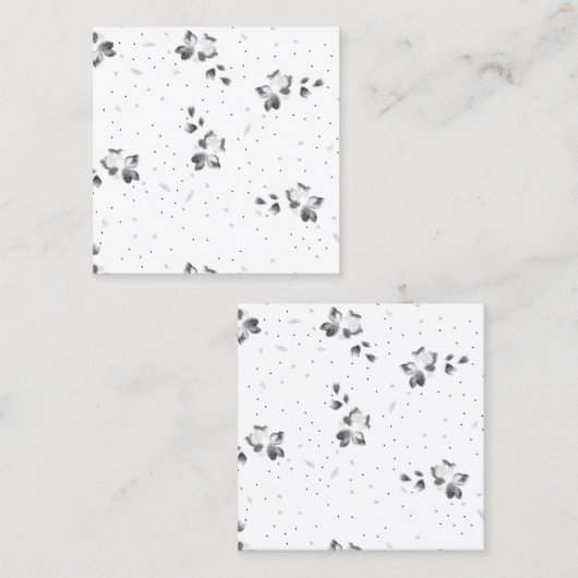 ドットの束の白黒の写真 コーリングカード (正面/裏面)