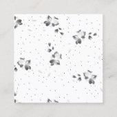 ドットの束の白黒の写真 コーリングカード (裏面)