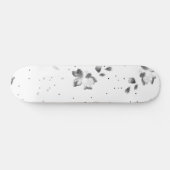 ドットの束の白黒の写真 スケートボード (横)