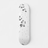 ドットの束の白黒の写真 スケートボード (正面)