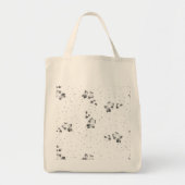 ドットの束の白黒の写真 トートバッグ (正面)