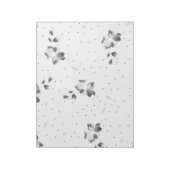 ドットの束の白黒の写真 ノートパッド (回転)