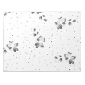 ドットの束の白黒の写真 ノートパッド (正面)