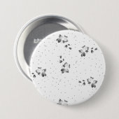 ドットの束の白黒の写真 缶バッジ (正面&裏面)
