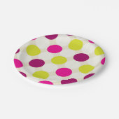 ドットの色 ペーパープレート (アングル)