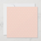 ドットの花水彩 ブライダルシャワー 招待状 (裏面)