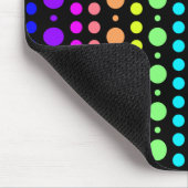 ドットの虹色のマウスパッド マウスパッド (コーナー)