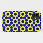 ドットの黒と青の表示 Case-Mate iPhoneケース (裏面(横))