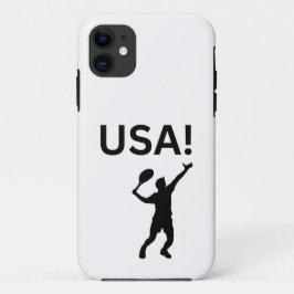 ドットをボールとして使用するアメリカのテニス選手 iPhone 11 ケース