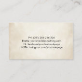 ドットアカラフルートカメラのシャッター 名刺 (裏面)