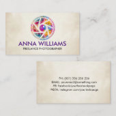 ドットアカラフルートカメラのシャッター 名刺 (正面/裏面)