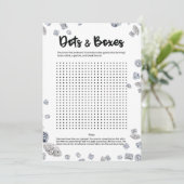 ドットアンドボックス ブライダルシャワー アイスブレーカーゲーム 招待状 (スタンド正面)