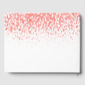 ドットアートカスケードカスタムコーラルオ結婚レンジズ ゲストブック (裏面)