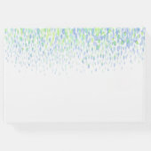 ドットアートカスタムカスケード結婚ブルーズ ゲストブック (裏面)