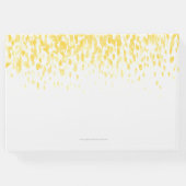 ドットアートカスタムカスケード結婚黄色 ゲストブック (裏面)