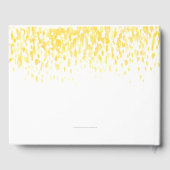 ドットアートカスタムカスケード結婚黄色 ゲストブック (裏面)